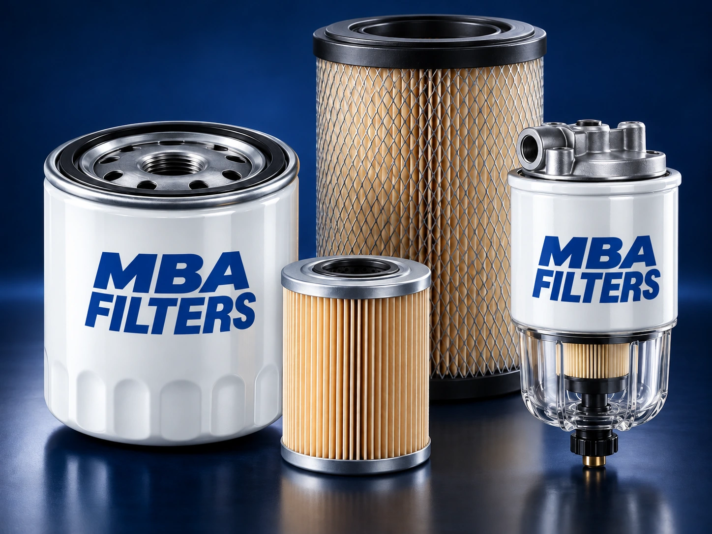 Gama de filtros de lubricación y combustible MBA Filters para maquinaria pesada